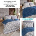 ETE HOMETEX ÇİFT KİŞİLİK WELSOFT UYKU SETİ AKSU İNDİGO 8696474231973