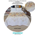 ETEHOMETEX Battal Boy Pamuklu Kapitoneli Yatak Örtüsü Seti ALENA PUDRA 8696474232097