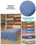 ETEHOMETEX HAVUZLU PİKE TEK KİŞİLİK 160X240CM MAVİ 8696474232081